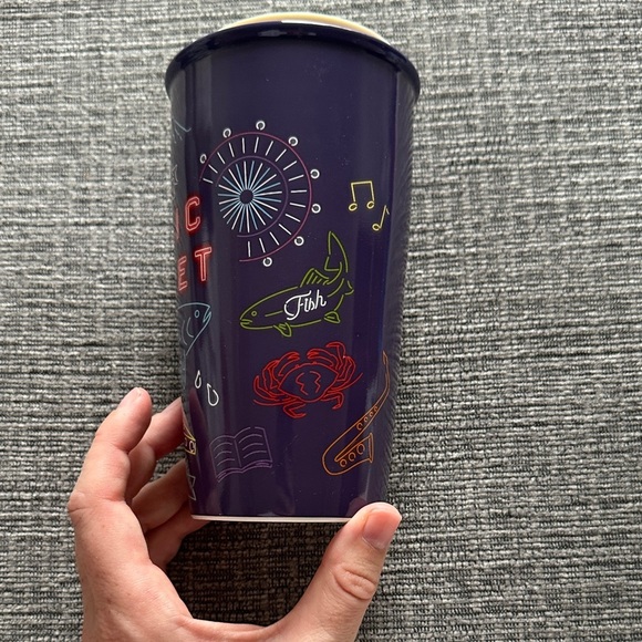 Rare collectable Starbucks Pike Place Public Market Travel Mug 12oz - Picture 2 of 5